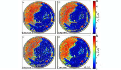 使用微四探针（M4PP）测量的电导图